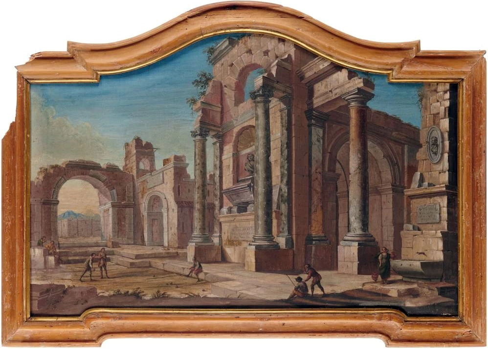 Capriccio architettonico con rovine classiche
